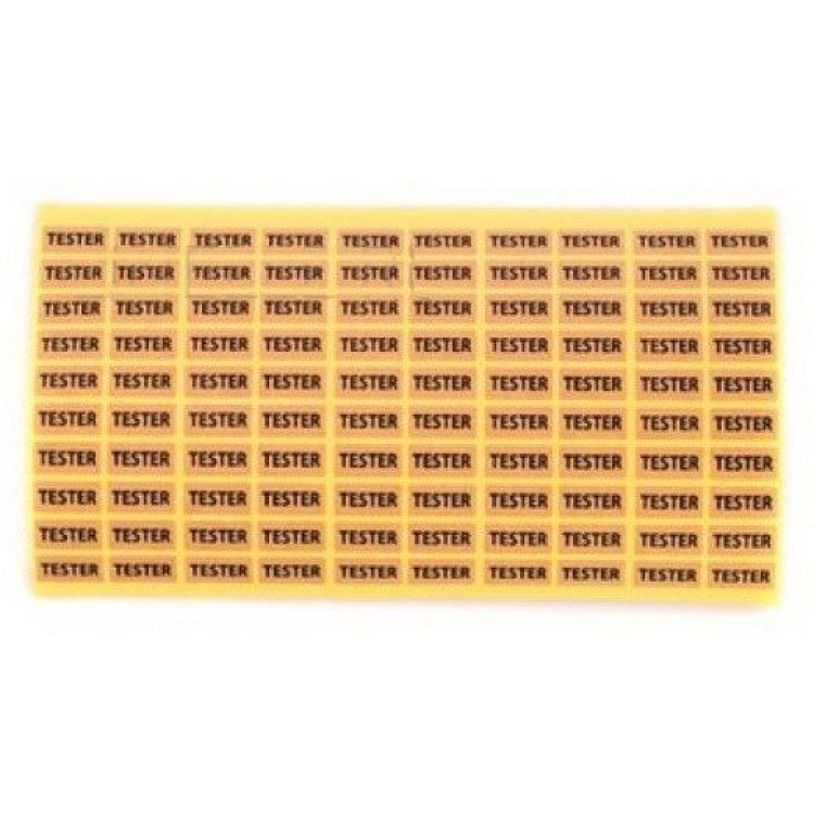 Стикеры TESTER 100шт (Store Sundries) The Saem Tester Sticker - Beige 8806164147108
