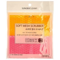 Скруббер для мытья посуды набор (29 х 30) Sungbo Cleamy SOFT SCRUBBER 2шт