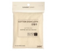 Салфетка для мытья посуды (28 х 24) Sungbo Cleamy COTTON DISHCLOTH 1шт