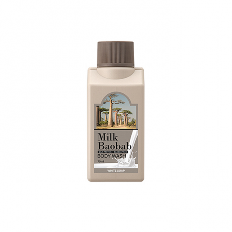 Гель для душа MilkBaobab Body Wash White Soap Travel Edition 70мл 8802667003835