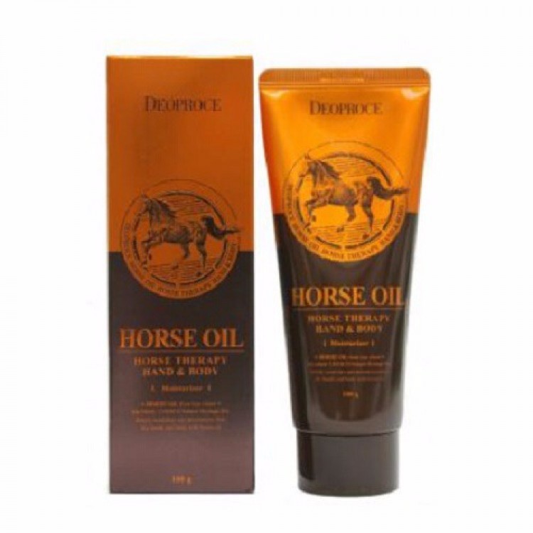 Крем для лица и тела с лошадиным жиром Deoproce Natural Skin Horse Oil Nourishing Cream 100 мл купить