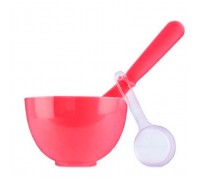 Набор для нанесения альгинатных масок Anskin Tools Beauty Set Red (Rubber Ball SmallSpatula middleMeasuring Cup) 3шт