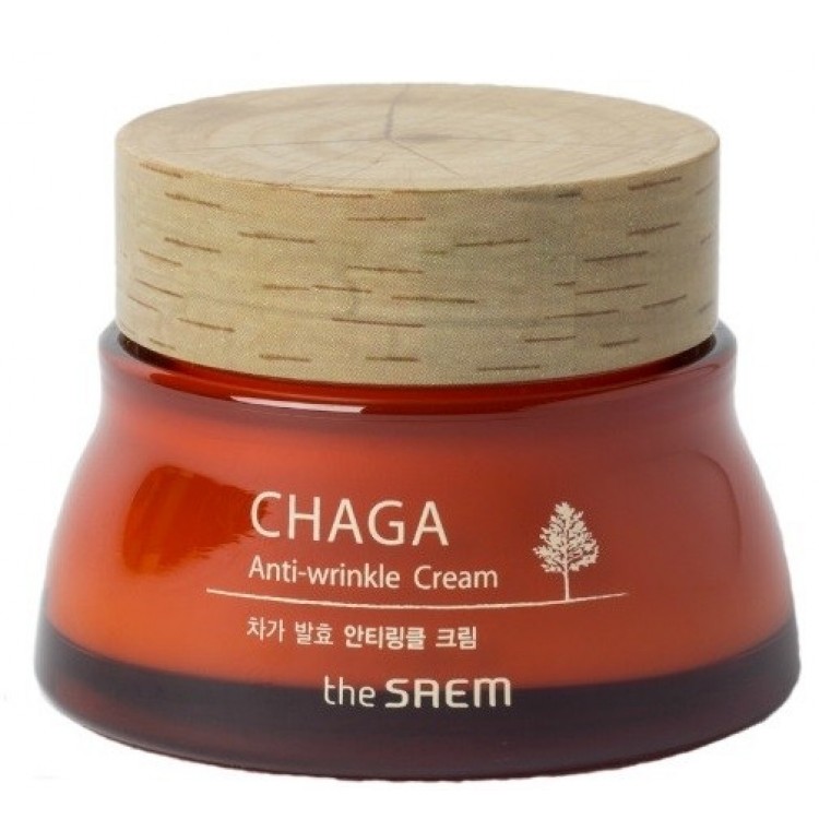 Крем для лица антивозрастной с экстрактом чаги The Saem CHAGA Anti-wrinkle Cream 60мл купить