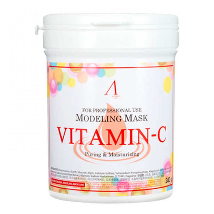Маска альгинатная с витамином С Anskin Original Vitamin-C Modeling Mask container 240гр купить