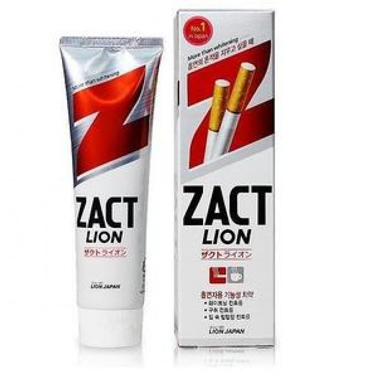 Зубная паста Lion Zact отбеливающая для курящих  /  150 г купить