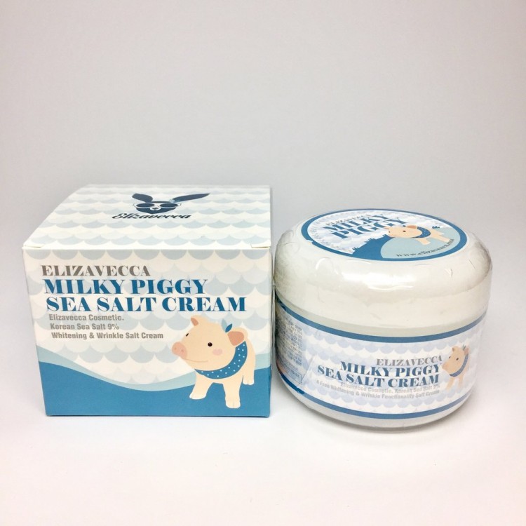 Антивозрастной крем с  коллагеном и морской солью Elizavecca Milky Piggy Sea Salt Cream 100 мл купить