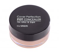 Крем-корректор для лица 01(New) The Saem Cover Perfection Pot Concealer 01.Clear Beige 4гр