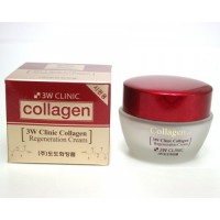 Регенерирующий крем для лица с коллагеном 3W Clinic Collagen Regeneration Cream / 50 мл