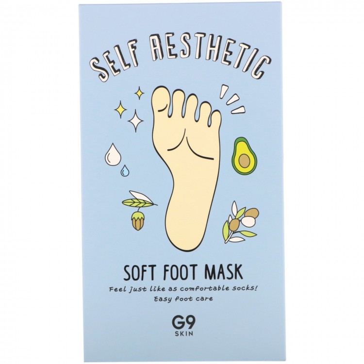 Маска для ног G9SKIN Self Aesthetic Soft Foot Mask 12мл 8809211654673