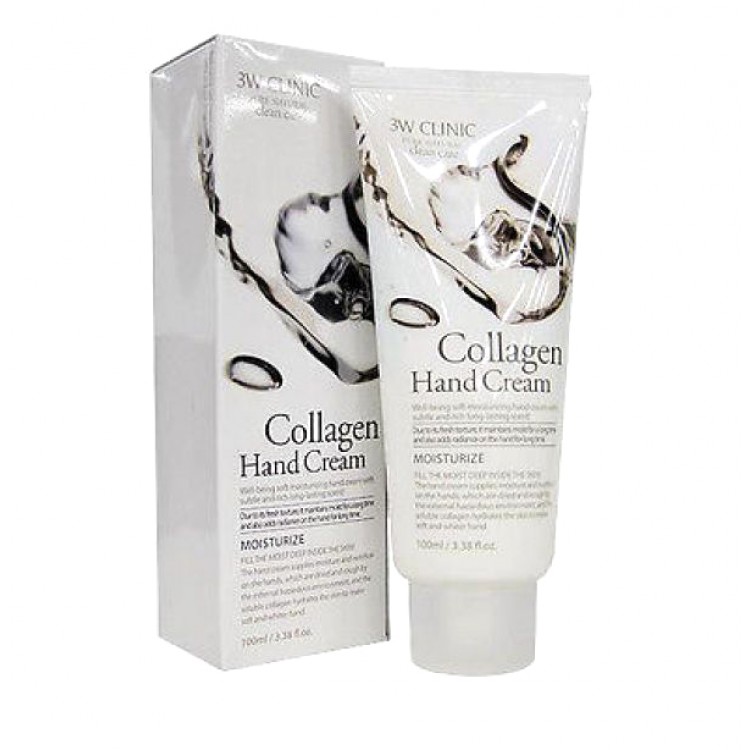 Крем для рук увлажняющий с КОЛЛАГЕНОМ 3W Clinic Collagen Hand Cream 100 мл купить