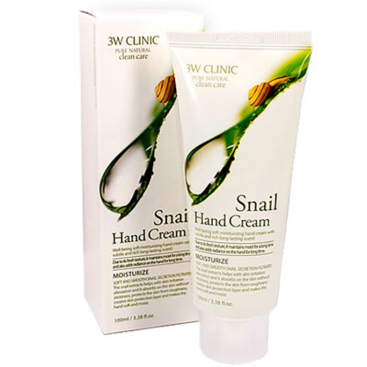 Крем для рук с улиточным муцином 3W Clinic  Snail Hand Cream 100 мл купить