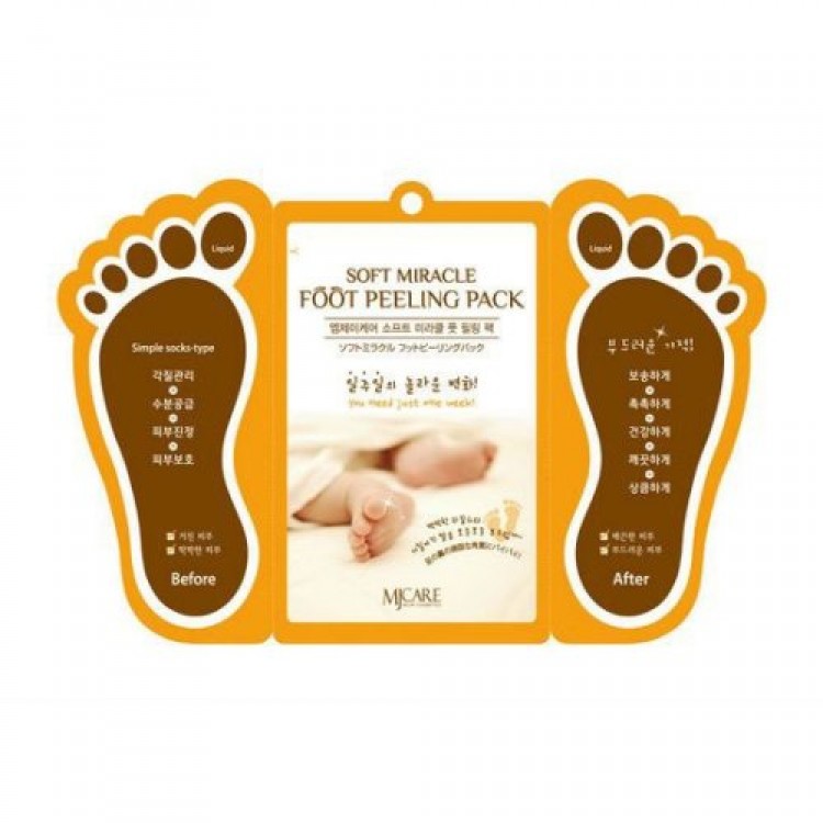 Носочки MIJIN Cosmetics - пилинг для ног Soft Miracle Foot Peeling Pack купить