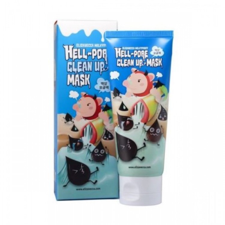 Угольная маска-пленка для очищения пор Elizavecca Milky Piggy Hell-Pore Clean Up Mask 100 мл купить