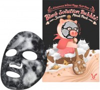 Маска для лица кислородная Elizavecca Witch Piggy Hell Pore black solution bubble serum mask pack 28гр