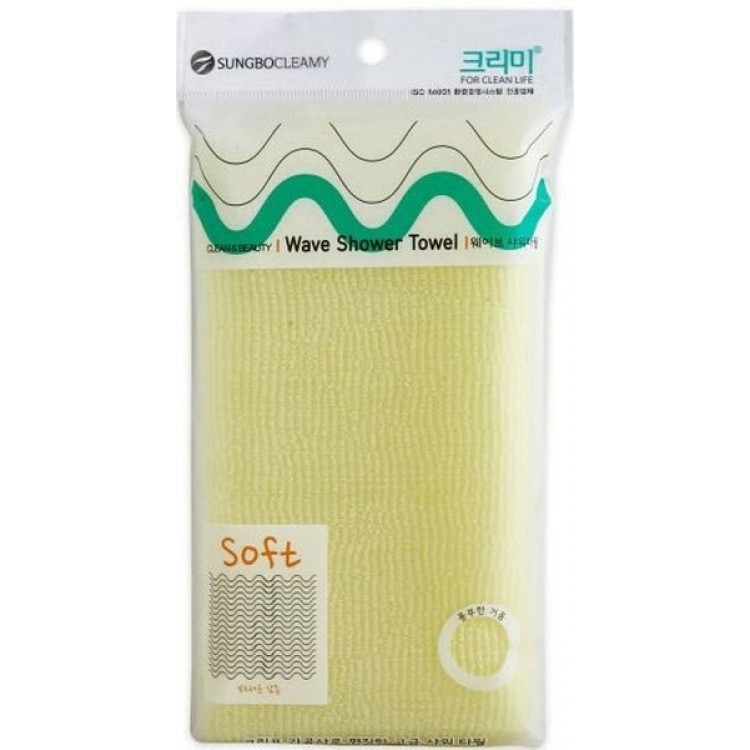 Мочалка для душа Sungbo Cleamy Wave Shower Towel купить
