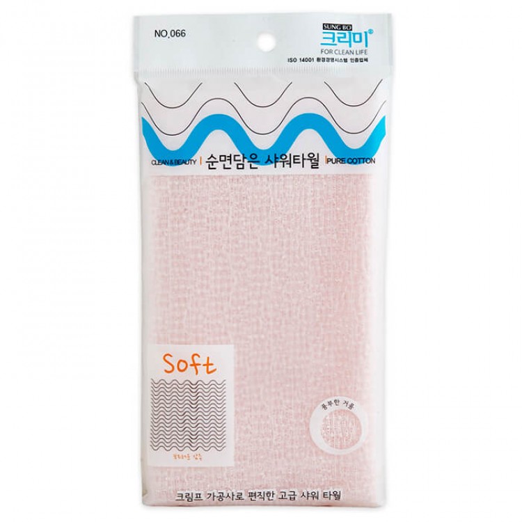 Мочалка для душа (28х100) Sung Bo Cleamy Pure Cotton ShowerTowel купить