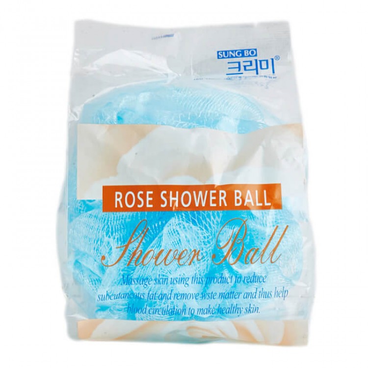 Мочалка для душа Sung Bo Cleamy Clean  Beauty Flower Ball Rose Shower Bal купить