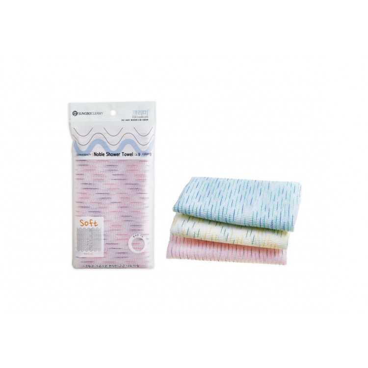 Мочалка для душа Sungbo Cleamy (28х95) Noble Shower Towel 1шт 8802569101295