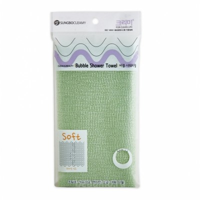 Мочалка для душа Clean And Beauty Bubble Shower Towel (28х100)