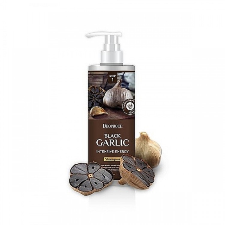 Интенсивный шампунь от выпадения волос с чёрным чесноком DEOPROCE  Black Garlic Intensive Energy Shampoo  1000 мл купить
