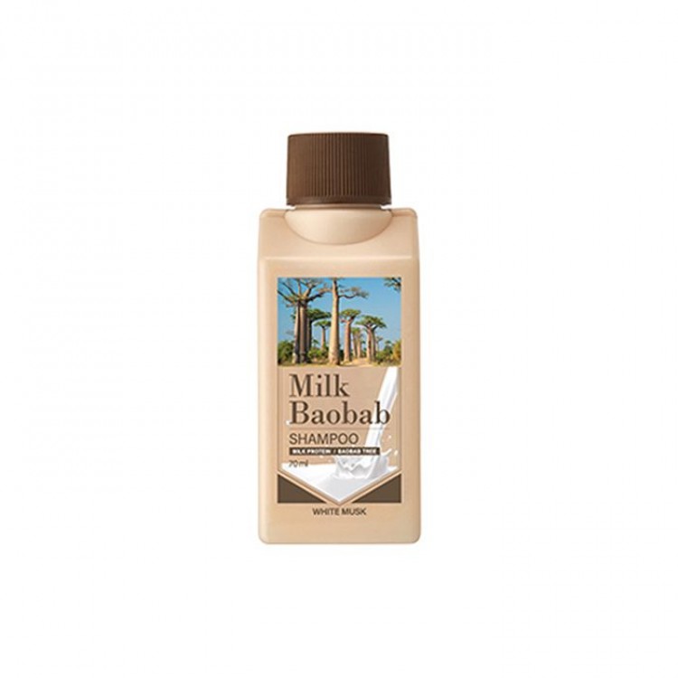 Шампунь для волос MilkBaobab Shampoo White Musk Travel Edition 70мл 8802667003262
