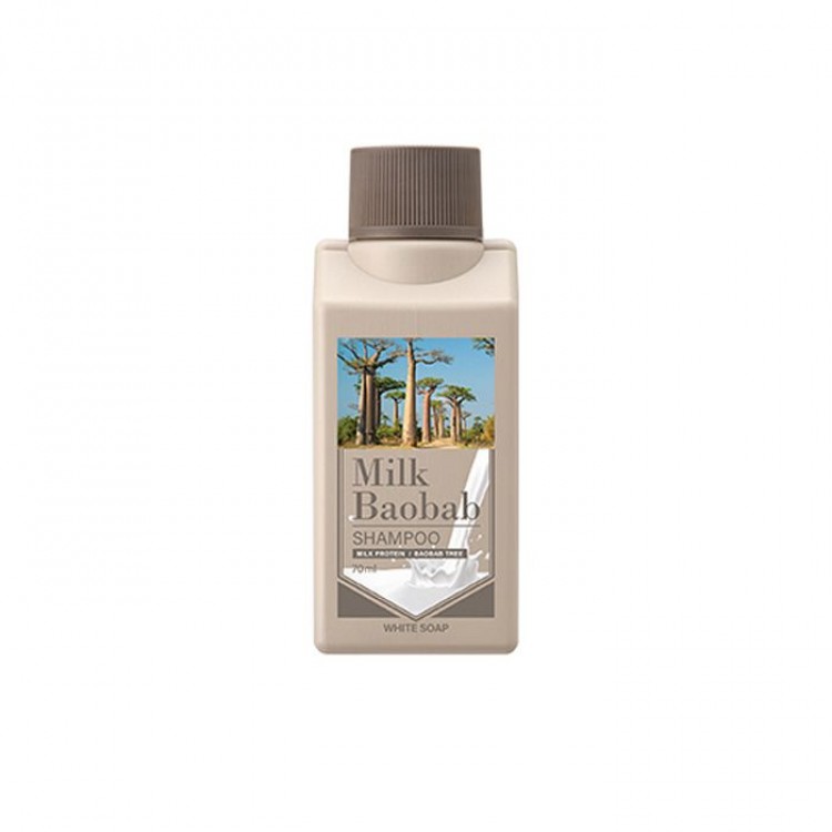 Шампунь для волос MilkBaobab Shampoo White Soap Travel Edition 70мл 8802667003828