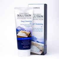 Пенка DEOPROCE NATURAL PERFECT SOLUTION CLEANSING FOAM DEEP CLEANSING 170гр
