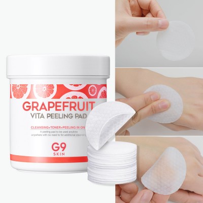 Ватные диски для пилинга BERRISOM G9 Grapefruit Vita Peeling Pad с экстрактом грейпфрута 100 шт