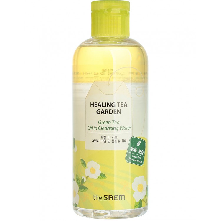Средство для снятия макияжа The Saem Healing Tea Garden Green Tea Oil In Cleansing water 300мл купить