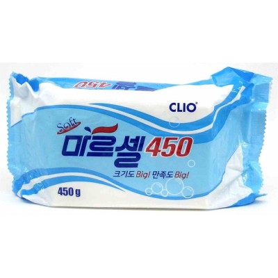 Мыло хозяйственное кусковое Clio Marcel Soft Big Laundry Soap 450гр