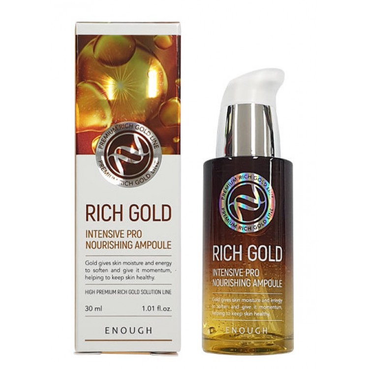 Сыворотка ENOUGH Rich Gold Intensive Pro Nourishing Ampoule 30мл 8809438485012
