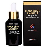 Сыворотка для лица ампульная с аминокислотами Eyenlip BLACK SNAIL AMINO 14 AMPOULE 30мл