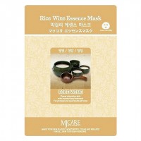 Маска тканевая для лица Макколе (рисовое вино) Mijin Rice Wine Essence Mask 23гр