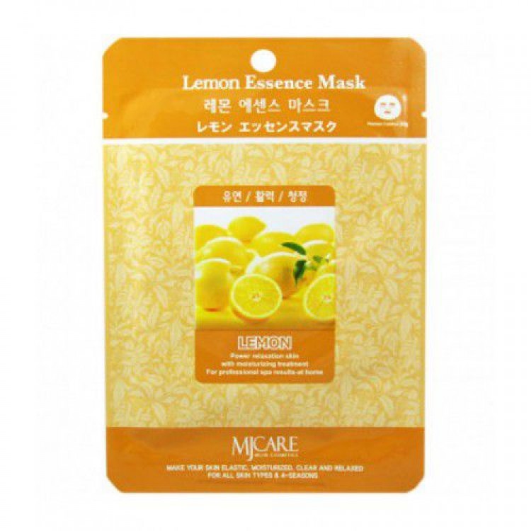 Маска тканевая для лица Лимон Mijin Lemon Essence Mask 23гр 8809220801730