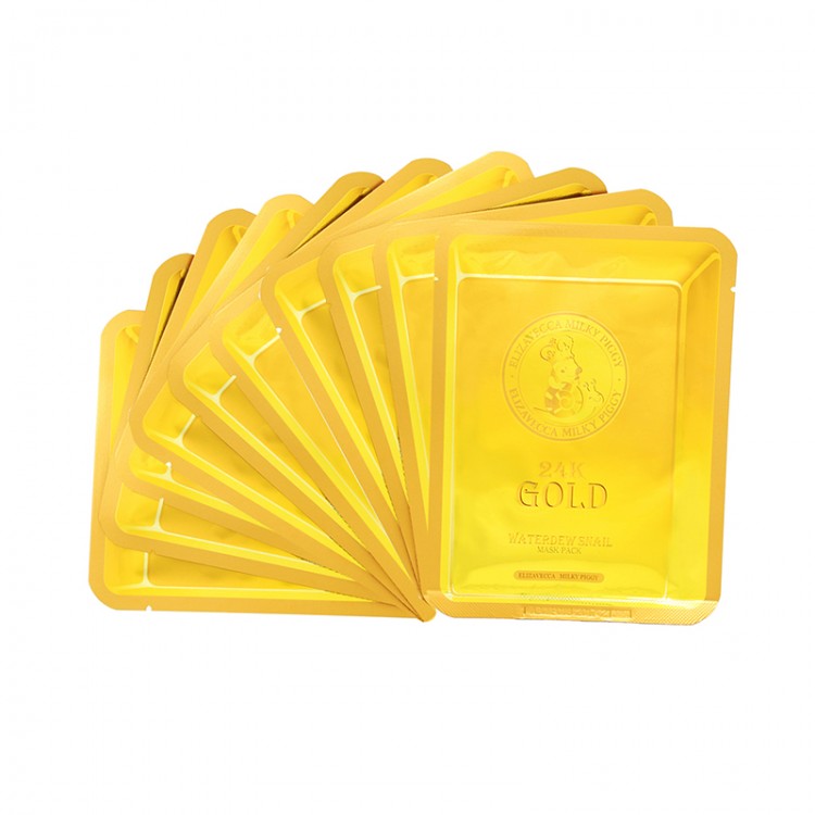 Маска для лица Elizavecca 24k Gold Water Dew Snail Mask тканевая с золотом и слизью улитки, 25 мл купить