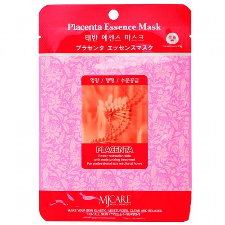 Маска тканевая для лица Плацента Mijin Placenta Essence Mask 23гр 8809220805455