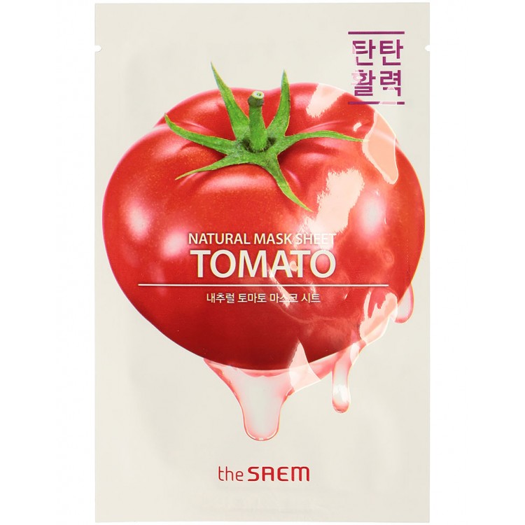 Маска на тканевой основе для лица с экстрактом томата The Saem Natural Tomato Mask Sheet 21мл