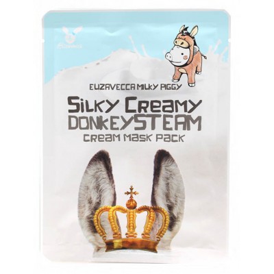 Маска тканевая Elizavecca Donkey Piggi Silky Creamy Donkey Steam Cream Mask с паровым кремом Pack 25 г