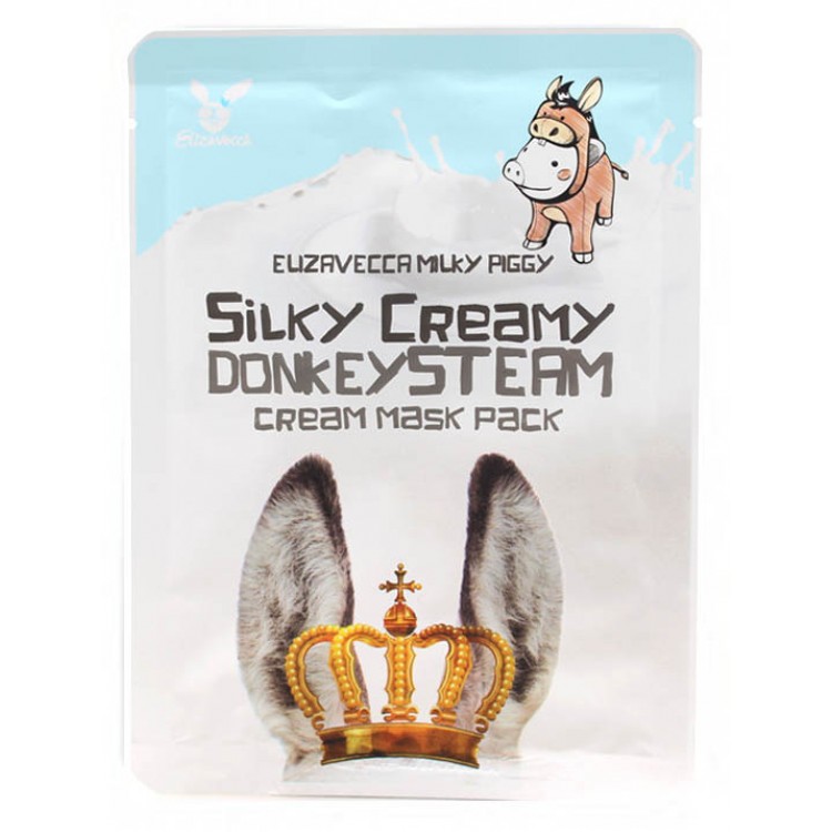 Маска тканевая Elizavecca Donkey Piggi Silky Creamy Donkey Steam Cream Mask с паровым кремом Pack 25 г купить