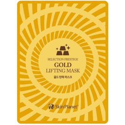 Маска тканевая для лица с золотом лифтинг-эффект Mijin Skin Planet GOLD LIFTING MASK 25гр