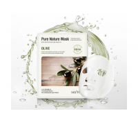 Маска для лица тканевая Anskin Secriss Pure Nature Mask Pack-Olive 25мл
