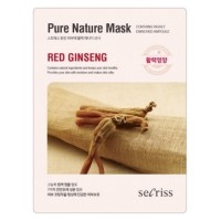 Маска для лица тканевая Anskin Secriss Pure Nature Mask Pack- Red ginseng 25мл