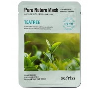 Маска для лица тканевая Anskin Secriss Pure Nature Mask Pack Teatree 25мл