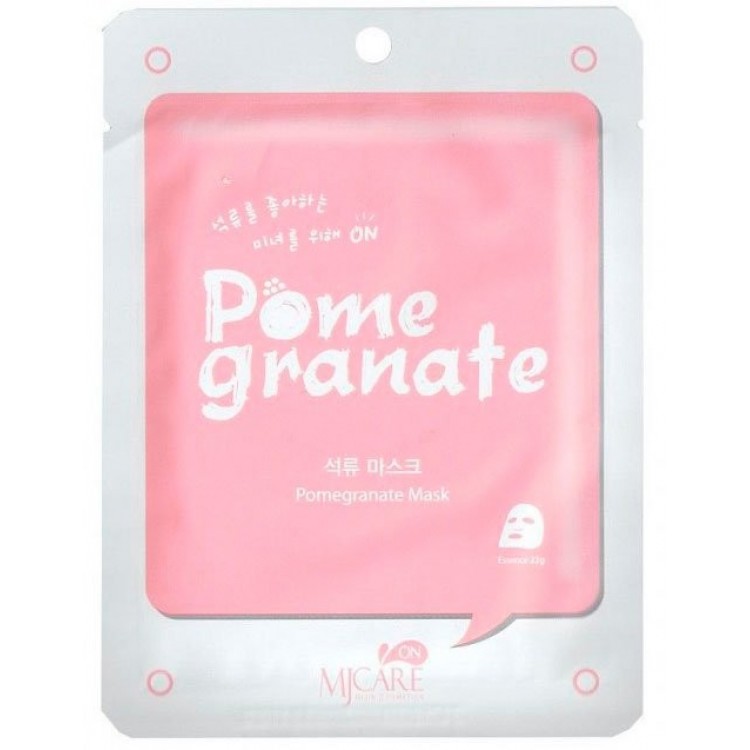 Маска тканевая для лица с гранатом Mijin on Pomegranate mask pack 22гр купить