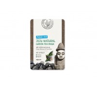 Маска на тканевой основе для лица успокаивающая WELCOS Jeju Nature's Green Tea Mask 20мл 8803348024354