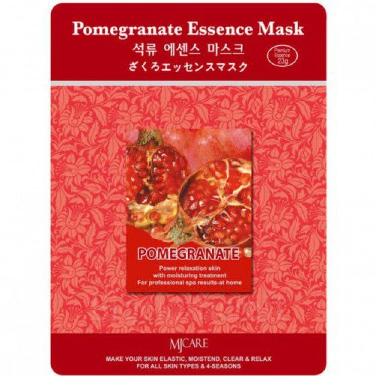 Маска тканевая для лица Гранат Mijin Pomegranate Essence Mask 23гр 8809220801631
