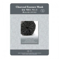 Маска тканевая для лица Древесный уголь Mijin Charcoal Essence Mask 23гр