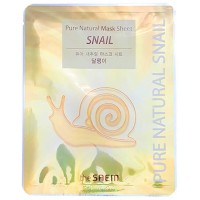 Маска на тканевой основе для лица с муцином улитки The Saem Pure Natural Mask Sheet [Snail] 20мл