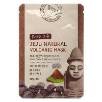 Маска на тканевой основе для лица (очищающая поры) WELCOS Jeju Natural Volcanic Mask Pore Care & Sebum Control 20мл