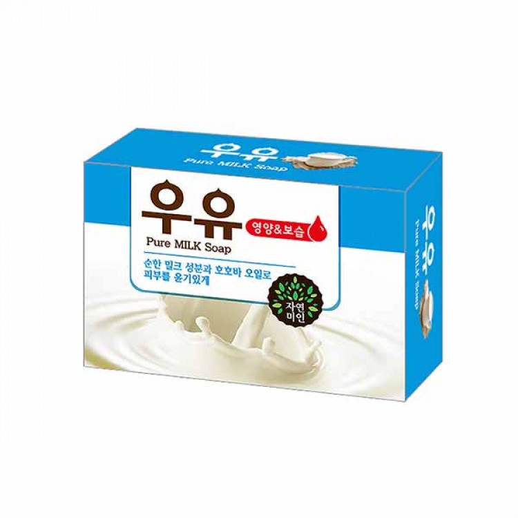 Смягчающее туалетное мыло Mukunghwa Pure Milk Soap с молоком и маслом жожоба 100гр купить